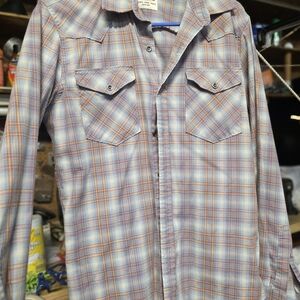 Men's Plaid Button-Up Shirt